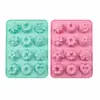 Forma de silicone para bolo e pudim resistente a altas temperaturas para uso doméstico e comercial, forma de sobremesa DIY fácil de limpar, forma de gelatina e mousse para assar