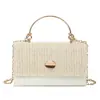 2026 Verano Nuevo Estilo Tejido Cubierta Elegante Simple Moda Cadena de Chica Bolso Cruzado al Hombro para Mujeres
