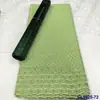 5 Yardas de Tela de Algodón Bordada Estilo Africano Más una Caja de Set de Pañuelo Hayes Encaje de Algodón Suizo