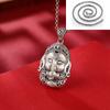 Colgante de elefante de esmalte retro de estilo étnico para mujer, cadena larga para suéter de plata esterlina 925, nuevo colgante versátil 2023