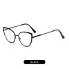 Armazones de Gafas Ojo de Gato Nuevo Estilo Transfronterizos para Mujer, Armazones de Metal de Moda Tendencia, Gafas de Color Cambiante Anti-Luz Azul de Comercio Exterior