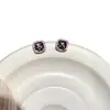 Pendientes de Azúcar de Amatista Exquisitos de Lujo Ligero Retro Pequeños Simples Elegantes Pendientes de Gama Alta Nuevos Pendientes 2025