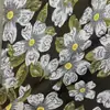 Nuevo Estilo Chino Venta Caliente en E-Commerce Vestido Fresco Estampado de Margarita Tejido de Jacquard de Poliéster de Alta Densidad