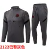 Uniforme de Entrenamiento de Fútbol para Adultos Modelo Antiguo 2122 para Hombres y Mujeres, Camiseta de Fútbol de Manga Larga para Primavera, Otoño e Invierno con Pantalones Cónicos, Neymar Messi