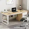 Escritorio de Computadora Escritorio de Escritorio para Oficina en Casa Estilo Moderno Sencillo con Cajón Combinación de Escritorio y Silla Mesa de Estudio para Dormitorio Estudiante