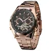 Reloj Mecánico Automático Parcial Tourbillon de Moda Casual con Esfera Grande para Hombre Forsining Fuxini