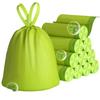 Bolsa de basura de ajenjo con cordón para el hogar, cocina, baño, portátil, ajenjo engrosado, bolsa de plástico verde, aumentada, engrosada