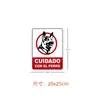 Varias pegatinas de advertencia en tamaño de España: 20X25Cm