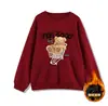 Moletom Crewneck Estilo Americano Retrô Hiohop Feminino Primavera e Outono 2025 Novo Solto Estilo Preguiçoso BF Casaco Superior Casual