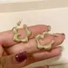 Diseño Único, Buena Textura, Pendientes de Flor Escarchada, Pendientes Mate Estilo Retro