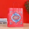 Saco de papel vermelho festivo para presente de mão, saco para doces, Festival da Primavera, saco de presente festivo, presente de mão, atacado