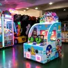 Máquina de disparos interactiva para dos jugadores, máquina de juego de disparos arcade para niños, máquina de disparos de simulación a monedas equipo de arcade
