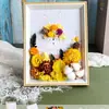 Regalo del Día de la Madre Marco de Fotos con Flores Secas Hecho a Mano DIY Marco de Fotos de Escenario con Flores Secas Accesorios para Actividades de Salón del Día de la Madre Team Building