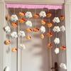 Cortina de Porta Gato Café Nuvem Branca Quarto Infantil Quarto Cortina Suspensa Decoração de Parede Estilo Nuvem Menina