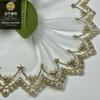 Ouro Malha Código de Barras Lolita Cuff Lace 10,5 centímetros Barbie Boneca Saia Bordado Acessórios Roupas Infantis