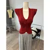 Blusa de Tricô Vazada Estilo Coreano Feminina Verão 2026 Nova Manga Curta Slim Fit Moda Chique Personalidade Rejuvenescedora Blusa Exquisita