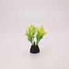 Paisajismo para Acuario Base de Plástico Plantas Acuáticas Pequeñas Simuladas Copa para Pez Betta Plantas Acuáticas Decorativas Plantas Acuáticas Falsas Adornos para Mesa de Arena