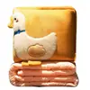 Almohada y Colcha de Doble Uso Engrosada para Coche, Oficina, Almohada de Siesta, Cojín, Colcha Plegable Dos en Uno para Aire Acondicionado