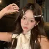 Presilha de Cabelo Laço Super Brilhante com Strass Estilo Coreano, com Toque Luxuoso e Elegante, Versátil para Uso Diário, Acessório de Cabelo de Alta Qualidade