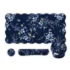 Set de Mouse Pad de Flores Frescas Transfronterizo Amazon Temu Alfombrilla Antideslizante para Escritorio Posavasos Reposamuñecas Combinado