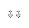 Pendientes de Moda Estrella Amor Ojo de Gato, Pendientes de Lujo Ligero, Diseño Nicho, Pendientes de Alta Gama