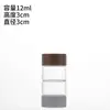 Botella tubo con tapa de imitación madera de 30 mm, botella de vidrio transparente, botella de empaque de exhibición para joyería y pulseras, recipiente sellado, botella para té y té de flores