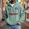 Ropa Nueva para Hombre Transfronteriza Amazon Más Vendida Cremallera Multibolsillo Nueva Sudadera Tendencia de Comercio Exterior Sudadera Serie NFL
