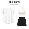 Traje Deportivo de Tenis, Ropa de Entrenamiento de Manga Corta para Mujer, Ropa de Secado Rápido para Correr al Aire Libre, Camiseta de Bádminton de Aspecto Adelgazante, Ropa de Fitness