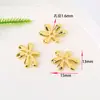 Acessórios DIY de Cristal Banhado a Ouro Cobre Conservador de Cor Formato Irregular Base de Flor Garra de Sapo Espaçador Pulseira Colar Acessórios Artesanais