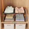Prateleiras divisórias para guarda-roupas de quartos, armários profundos para dormitórios residenciais, divisores de roupas extensíveis e empilháveis
