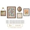Pintura Decorativa para Sala de Estar Pastoral Americana Estilo Crema Francés Pintura Colgante Restaurante Mural Retro Pasillo de Dormitorio Pintura de Pared de Flores