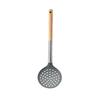 Utensílios de cozinha de silicone antiaderente com cabo de carvalho, espátula de cozinha, utensílios de cozinha, espátula para fritar, colher de sopa, conjuntos de cozinha