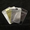 Bolsa para joyas bolsa transparente bolsillo con cierre herramienta para anzuelos de pesca bolsa de plástico con cierre zip soporte para teléfono móvil hebilla de anillo bolsa pequeña dorada