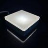 Lámpara de Noche Cuadrada de Madera con Lámpara de Atmósfera Acrílica Mate, Base Luminosa de Madera Maciza, Aromaterapia DIY, Atenuación Continua