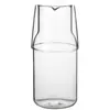 Tetera fría de vidrio de borosilicato para una persona una olla una taza de olla para bebida fría Verano Olla de jugo de vidrio de borosilicato alto
