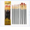 Set de Plumas de Pintura 8 Colores Herramientas de Pintura Facial DIY para Niños Accesorios Plantillas Festival Escolar Maquillaje Escénico Pigmentos de Pintura
