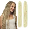 Rastas Sintéticas Estilo Europeo y Americano, Trenzas Pequeñas Finas, Trenzas Zizi, Cabello de Crochet Trenzado de Tres Hebras Fino de Colores, Rastas Sintéticas