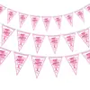 Dia de Cuidados com a Fita Rosa Transfronteiriço Painel Decoração de Atmosfera Personalizada Bandeira de Jardim Cortina de Porta Bandeira de Corda de Promoção de Evento