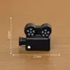 Rádio em miniatura para micro-paisagens, um item decorativo retrô, acessórios DIY para casas de bonecas e pequenos enfeites