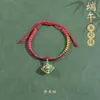 Pulsera Ajustable Tradicional China de Zongzi con Borlas, Pulsera de Cuerda Colorida Estilo Tíbet para el Festival del Bote del Dragón, Venta al por Mayor