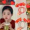 Dia Nacional Faixa de Cabelo Fofa para Crianças Estilo Chinês Grampo de Cabelo Sem Costura Faixa de Cabeça Criativa para Apresentações de Meninas Acessórios de Cabelo