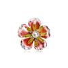 Moda transfronteiriça leve luxo gota óleo pérola rica flor florescendo duas cores flor corsage broche casaco casaco acessórios presente