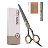 Tijeras profesionales para cortar el pelo de oro negro tijeras de peluquería tijeras de flequillo tijeras de corte fino juego de herramientas tijeras para cortar el pelo cortar el pelo