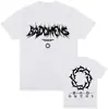 Camiseta Gráfica Engraçada com Logo da Banda Bad Omens Masculina Feminina Hip Hop Moda Retrô Camiseta Masculina Casual Manga Curta Oversized