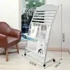 Porta Periódicos Clip Estante para Libros y Periódicos Pequeño Revista Promoción Exhibidor de Piso Almacenamiento Almacenamiento Simple Oficina Porta Periódicos