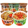 Macarrão de pimenta fresca, macarrão instantâneo seco sem cozimento, macarrão instantâneo conveniente em copo, macarrão largo para café da manhã, atacado por caixa