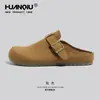 Zapatos Birkenstock Retro Globales para Hombre Verano 2026 Nuevos Populares Planos sin Cordones Versátiles Mocasines de Moda