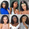 Peruca Turbante Europeia e Americana 2025 Peruca Europeia e Americana Cabelo Curto Cacheado Feminino Peruca Cabeça Explosiva de Volume Pequeno Africano Cobertura de Peruca em Estoque Cabelo de Geração