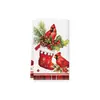 Paño de cocina navideño transfronterizo europeo y americano gofrado navideño de cocina absorbente paño de té multifuncional paño de limpieza para lavar platos