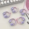 Acrílico Crema Frijol de Gelatina Cuentas para Auriculares Agujero para Colgar Cuentas Joyería DIY Forma de Auricular Colgante Collar Pendientes Accesorios